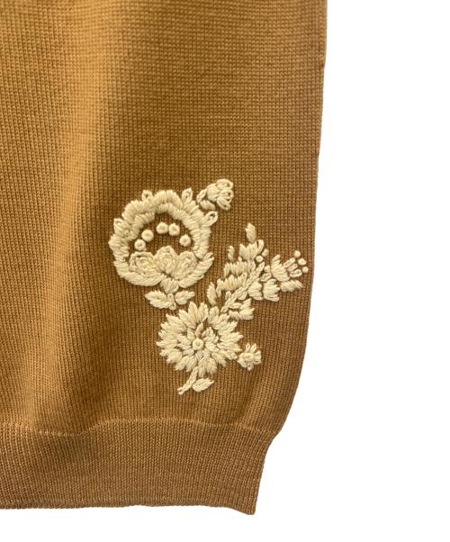 KEITA MARUYAMA（ケイタマルヤマ）KEITA MARUYAMA (ケイタマルヤマ) KEITA MARUYAMA　刺繍カーディガン アンサンブル ベージュ サイズ:1の古着・服飾アイテム