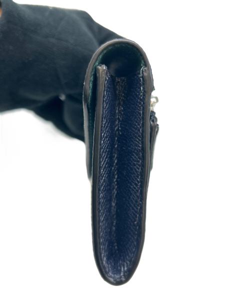 COACH（コーチ）COACH (コーチ) COACH　ソフト ウォレット カラーブロック　長財布 ブルー×ネイビーの古着・服飾アイテム