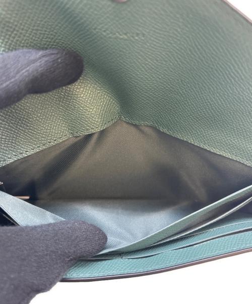 COACH（コーチ）COACH (コーチ) COACH　ソフト ウォレット カラーブロック　長財布 ブルー×ネイビーの古着・服飾アイテム