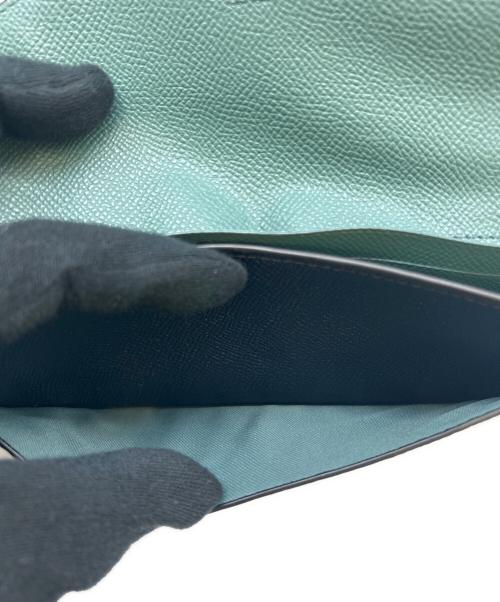 COACH（コーチ）COACH (コーチ) COACH　ソフト ウォレット カラーブロック　長財布 ブルー×ネイビーの古着・服飾アイテム