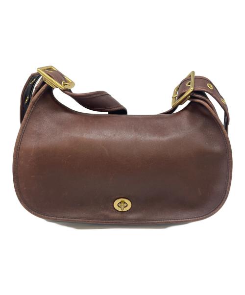 COACH（コーチ）COACH (コーチ) OLD COACH ショルダーバッグ　ターンロック ブラウンの古着・服飾アイテム