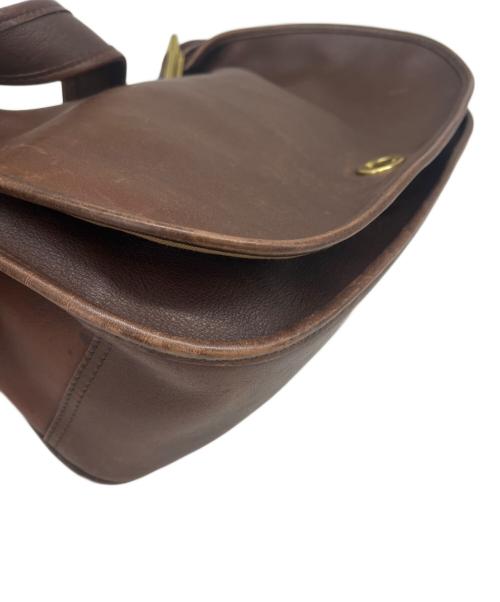 COACH（コーチ）COACH (コーチ) OLD COACH ショルダーバッグ　ターンロック ブラウンの古着・服飾アイテム