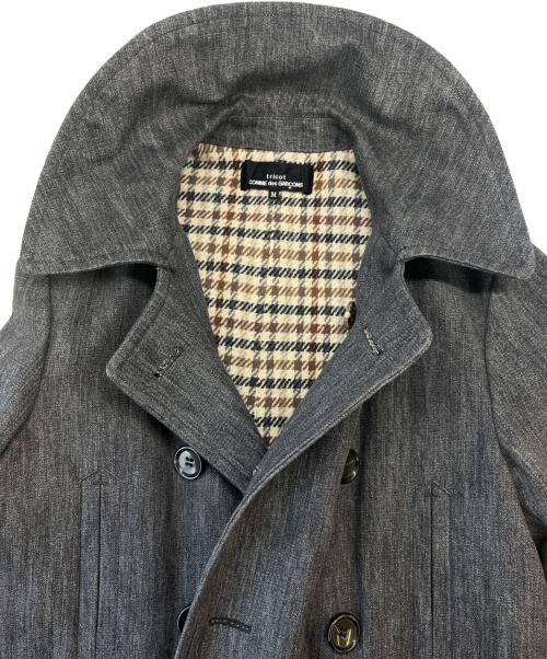 tricot COMME des GARCONS（トリココムデギャルソン）tricot COMME des GARCONS (トリココムデギャルソン) Pコート グレー サイズ:Mの古着・服飾アイテム