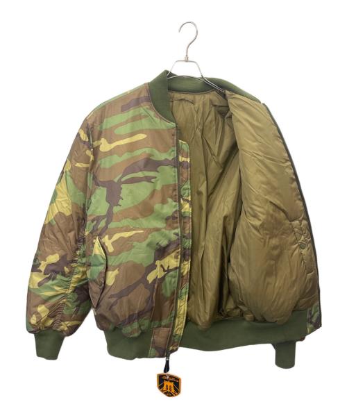 BROOKLYN ARMED FORCES（ブルックリンアームドフォース）BROOKLYN ARMED FORCES (ブルックリンアームドフォース) BROOKLYN ARMED FORCES 　MA-1ジャケット カモフラージュ柄 グリーン サイズ:X−LARGEの古着・服飾アイテム