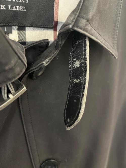 BURBERRY BLACK LABEL（バーバリーブラックレーベル）BURBERRY BLACK LABEL (バーバリーブラックレーベル) BURBERRY BLACK LABEL　トレンチコート ブラック サイズ:Lの古着・服飾アイテム