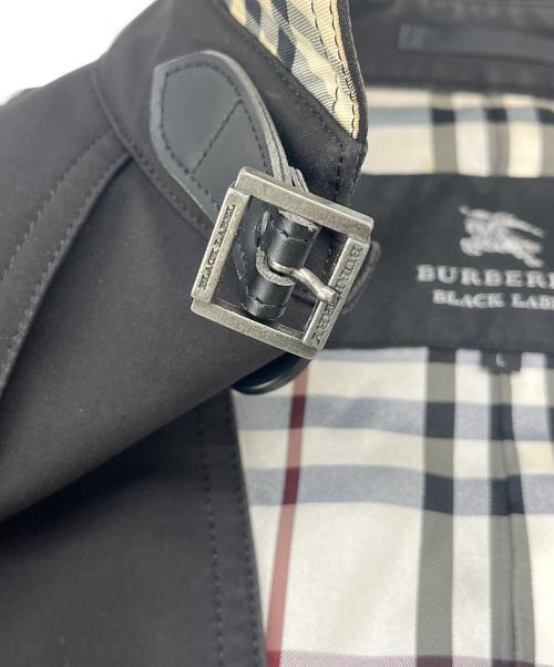 BURBERRY BLACK LABEL（バーバリーブラックレーベル）BURBERRY BLACK LABEL (バーバリーブラックレーベル) BURBERRY BLACK LABEL　トレンチコート ブラック サイズ:Lの古着・服飾アイテム