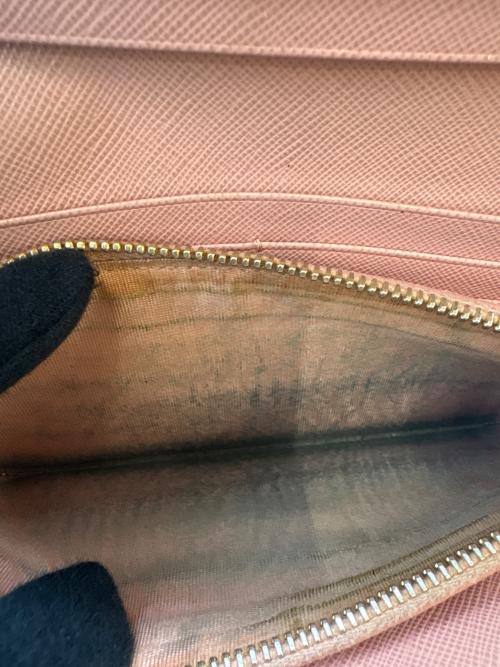PRADA（プラダ）PRADA (プラダ) PRADA　サフィアーノ　長財布 ピンクの古着・服飾アイテム
