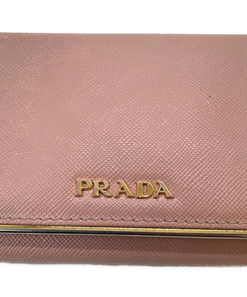 PRADA（プラダ）PRADA (プラダ) PRADA　サフィアーノ　長財布 ピンクの古着・服飾アイテム
