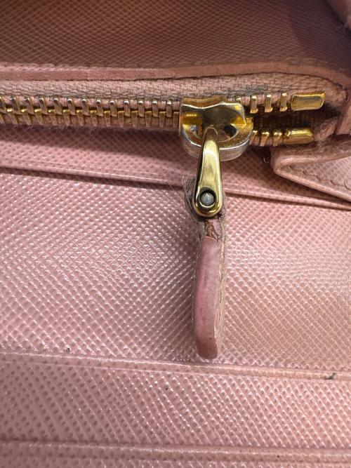 PRADA（プラダ）PRADA (プラダ) PRADA　サフィアーノ　長財布 ピンクの古着・服飾アイテム