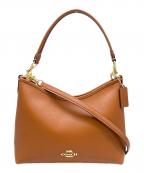 COACHコーチ）の古着「COACH　ローレルショルダーバッグ　ハンドバッグ」｜ブラウン