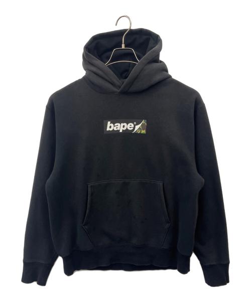 A BATHING APE（ア ベイシング エイプ）A BATHING APE (ア ベイシング エイプ) A BATHING APE  プルオーバーパーカー ブラック サイズ:Ｍの古着・服飾アイテム