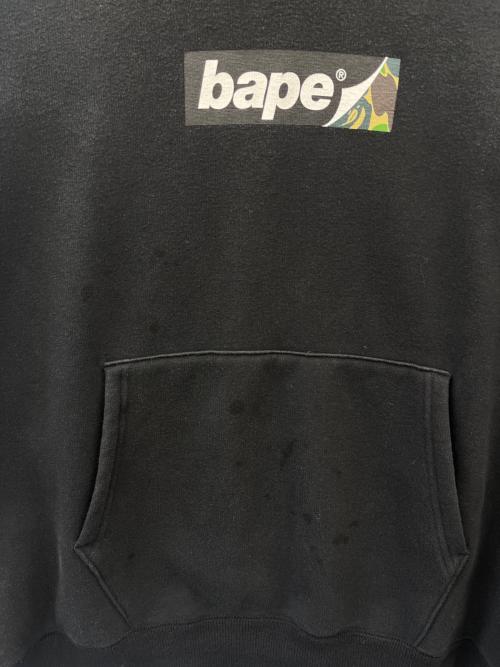 A BATHING APE（ア ベイシング エイプ）A BATHING APE (ア ベイシング エイプ) A BATHING APE  プルオーバーパーカー ブラック サイズ:Ｍの古着・服飾アイテム