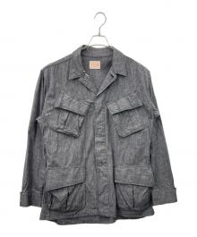 BONCOURA（ボンクラ）の古着「BONCOURA　ジャングルファーティーグジャケット」｜グレー
