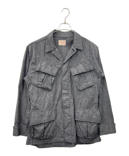 BONCOURA（ボンクラ）BONCOURA (ボンクラ) BONCOURA　ジャングルファーティーグジャケット グレー サイズ:40の古着・服飾アイテム