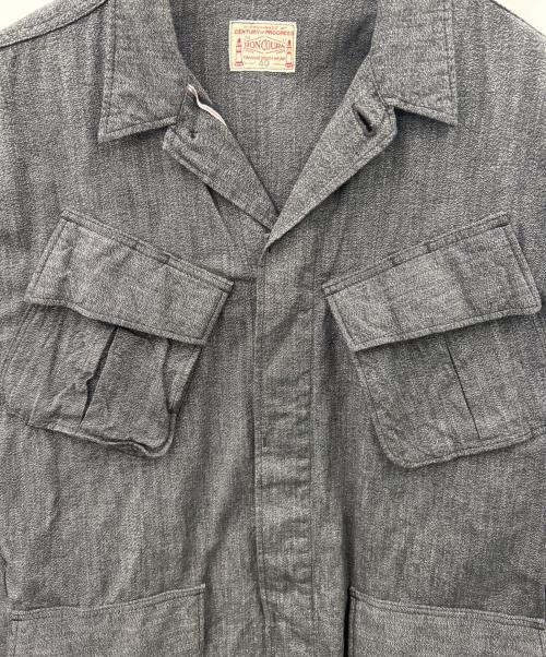 BONCOURA（ボンクラ）BONCOURA (ボンクラ) BONCOURA　ジャングルファーティーグジャケット グレー サイズ:40の古着・服飾アイテム