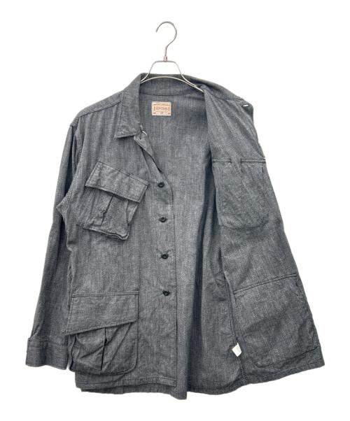 BONCOURA（ボンクラ）BONCOURA (ボンクラ) BONCOURA　ジャングルファーティーグジャケット グレー サイズ:40の古着・服飾アイテム