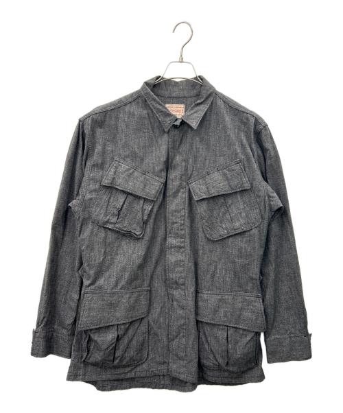 BONCOURA（ボンクラ）BONCOURA (ボンクラ) BONCOURA　ジャングルファーティーグジャケット グレー サイズ:40の古着・服飾アイテム