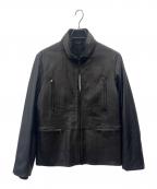 Calvin Kleinカルバンクライン）の古着「Calvin Klein　レザージャケット」｜ブラック