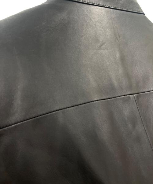 Calvin Klein（カルバンクライン）Calvin Klein (カルバンクライン) Calvin Klein　レザージャケット ブラック サイズ:Lの古着・服飾アイテム