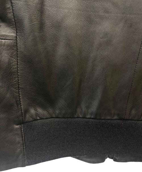 Calvin Klein（カルバンクライン）Calvin Klein (カルバンクライン) Calvin Klein　レザージャケット ブラック サイズ:Lの古着・服飾アイテム