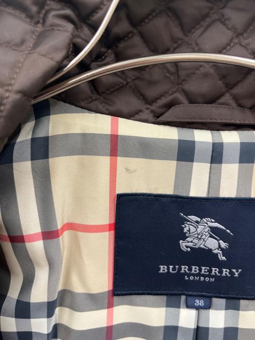 BURBERRY LONDON（バーバリーロンドン）BURBERRY LONDON (バーバリーロンドン) キルティングコート ブラウン サイズ:38の古着・服飾アイテム