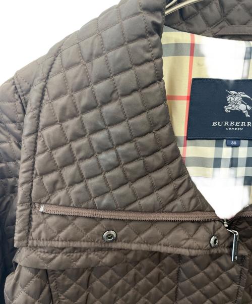 BURBERRY LONDON（バーバリーロンドン）BURBERRY LONDON (バーバリーロンドン) キルティングコート ブラウン サイズ:38の古着・服飾アイテム