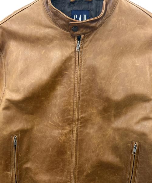 OLD GAP（オールドギャップ）OLD GAP (オールドギャップ) OLD GAP　シングルライダースジャケット ブラウン サイズ:Mの古着・服飾アイテム