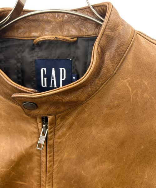 OLD GAP（オールドギャップ）OLD GAP (オールドギャップ) OLD GAP　シングルライダースジャケット ブラウン サイズ:Mの古着・服飾アイテム