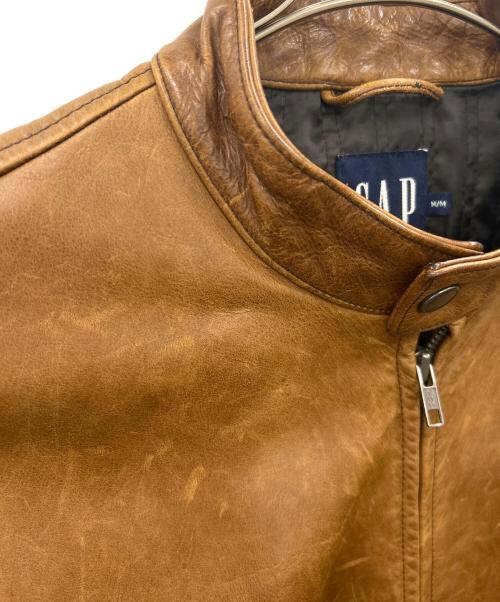 OLD GAP（オールドギャップ）OLD GAP (オールドギャップ) OLD GAP　シングルライダースジャケット ブラウン サイズ:Mの古着・服飾アイテム