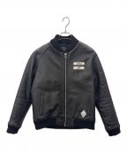 CRIMIEクライミー）の古着「CRIMIE　レザーブルゾン」｜ブラック