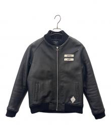 CRIMIE（クライミー）の古着「CRIMIE　レザーブルゾン」｜ブラック