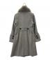 BURBERRY BLUE LABEL (バーバリーロンドンブルーレーベル) BURBERRY BLUE LABEL  フォックスファー・アンゴラ混　ファー付コート グレー サイズ:40：12000円