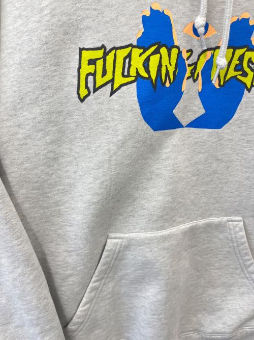 FUCKING AWESOME（ファッキンオーサム）Fucking Awesome (ファッキンオーサム) Fucking Awesome　プルオーバーパーカー グレー サイズ:Lの古着・服飾アイテム