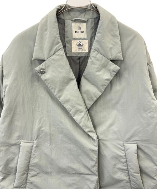 nano・universe（ナノ・ユニバース）nano・universe (ナノ・ユニバース) nano・universe　ステッチレスロングダウンコート グレー サイズ:38の古着・服飾アイテム