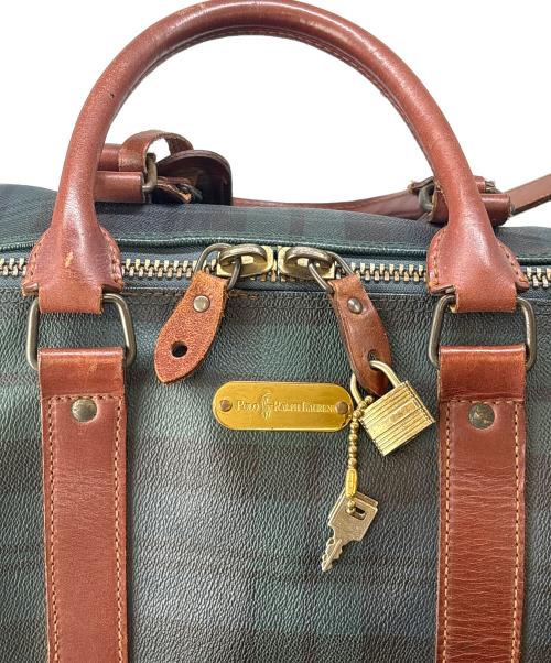 POLO RALPH LAUREN（ポロ・ラルフローレン）POLO RALPH LAUREN (ポロ・ラルフローレン) POLO RALPH LAUREN　ボストンバッグ グリーンの古着・服飾アイテム