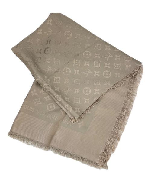LOUIS VUITTON（ルイ ヴィトン）LOUIS VUITTON (ルイ ヴィトン) LOUIS VUITTON　大判ストール ベージュの古着・服飾アイテム