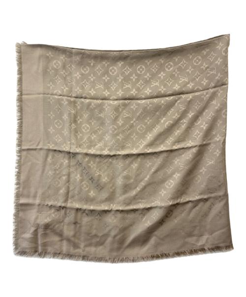 LOUIS VUITTON（ルイ ヴィトン）LOUIS VUITTON (ルイ ヴィトン) LOUIS VUITTON　大判ストール ベージュの古着・服飾アイテム