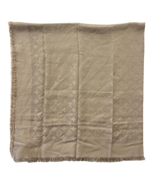 LOUIS VUITTON（ルイ ヴィトン）LOUIS VUITTON (ルイ ヴィトン) LOUIS VUITTON　大判ストール ベージュの古着・服飾アイテム