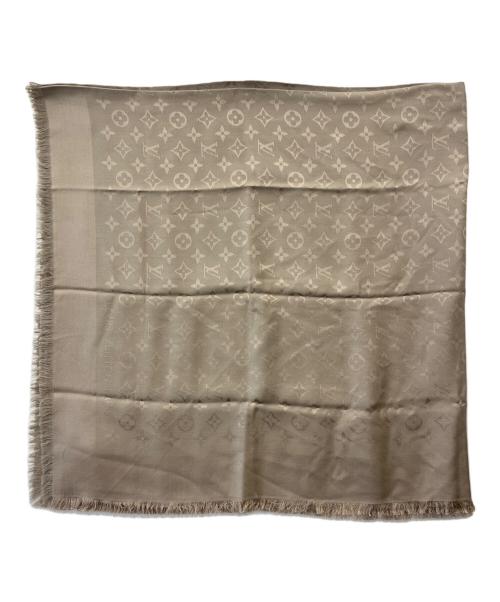 LOUIS VUITTON（ルイ ヴィトン）LOUIS VUITTON (ルイ ヴィトン) LOUIS VUITTON　大判ストール ベージュの古着・服飾アイテム