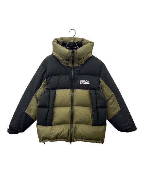 FIRST DOWN（ファーストダウン）FIRST DOWN (ファーストダウン) FIRST DOWN　ダウンジャケット オリーブ サイズ:Ｌの古着・服飾アイテム