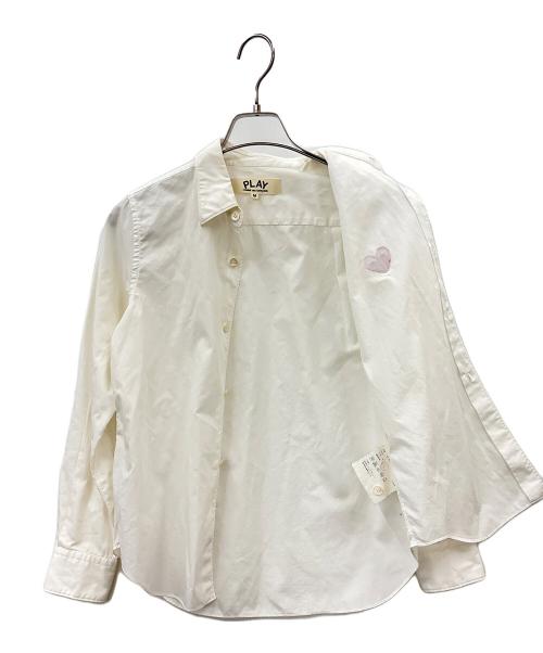 PLAY COMME des GARCONS（プレイコムデギャルソン）PLAY COMME des GARCONS (プレイコムデギャルソン) PLAY COMME des GARCONS　長袖シャツ ホワイト サイズ:Ｍの古着・服飾アイテム