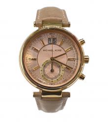 MICHAEL KORS（マイケル・コース）の古着「MICHAEL KORS　腕時計」｜ベージュ