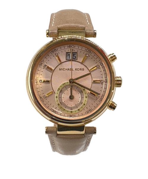 MICHAEL KORS（マイケル・コース）MICHAEL KORS (マイケル・コース) MICHAEL KORS　腕時計 ベージュの古着・服飾アイテム