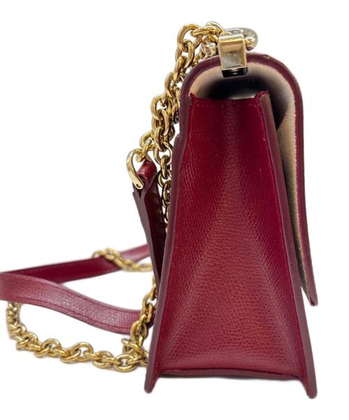 FURLA（フルラ）FURLA (フルラ) FURLA　チェーンショルダーバッグ レッドの古着・服飾アイテム