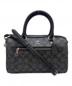 COACHコーチ）の古着「COACH ローアン サッチェル　2WAYバッグ」｜ブラック