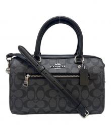 COACH（コーチ）の古着「COACH ローアン サッチェル　2WAYバッグ」｜ブラック