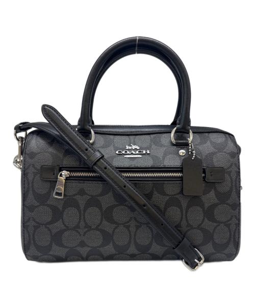 COACH（コーチ）COACH (コーチ) COACH ローアン サッチェル　2WAYバッグ ブラックの古着・服飾アイテム