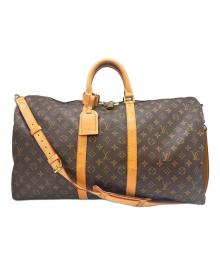 LOUIS VUITTON（ルイ ヴィトン）の古着「LOUIS VUITTON　キーポル・バンドリエール55　モノグラム　ボストンバッグ」｜ブラウン
