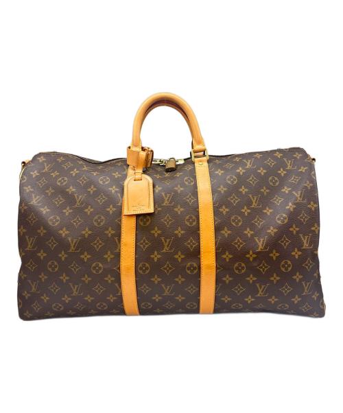 LOUIS VUITTON（ルイ ヴィトン）LOUIS VUITTON (ルイ ヴィトン) LOUIS VUITTON　キーポル・バンドリエール55　モノグラム　ボストンバッグ ブラウンの古着・服飾アイテム