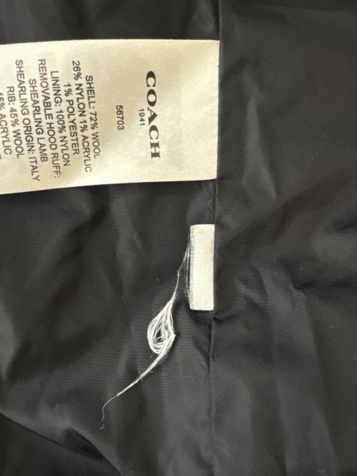 COACH（コーチ）COACH (コーチ) COACHダウンコート グレーの古着・服飾アイテム